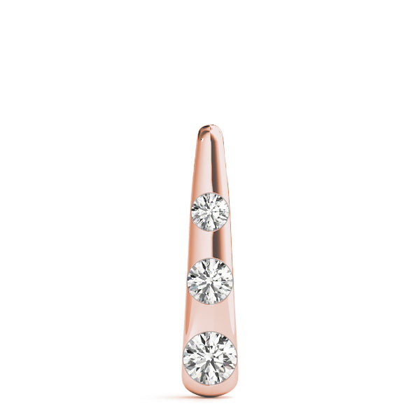 Rose Gold Lab Diamond 3-Stone Pendant | 0.40 CTW