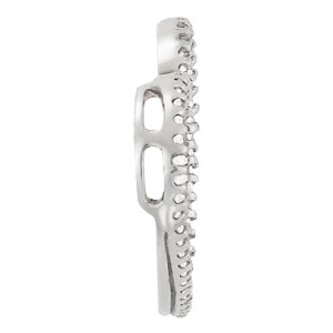 Platinum White Gold Diamond Heart Pendant