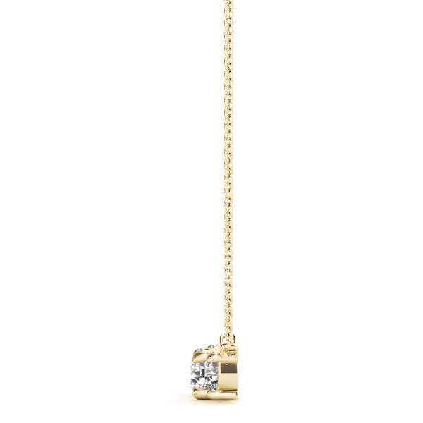 18K Yellow Gold Lab Diamond 3-Stone Pendant