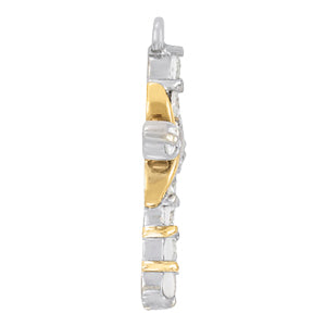 White Gold Diamond Cross Pendant | Religious Jewelry