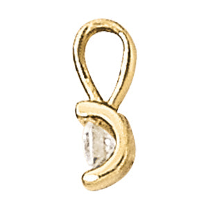 1 CT Lab Diamond 14K White Gold Pendant