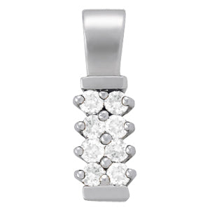 White Gold Lab Diamond Fashion Pendant