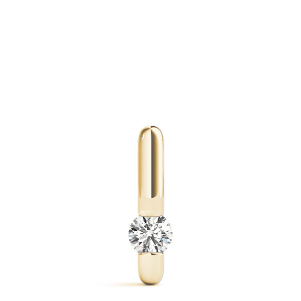 0.5CT Lab Diamond 14K Yellow Gold Solitaire Pendant
