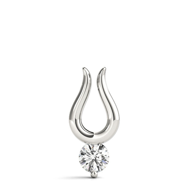 18K White Gold 0.5CT Lab Diamond Pendant