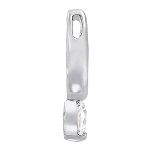 0.5ct Lab Diamond Pendant - 14K White Gold Solitaire
