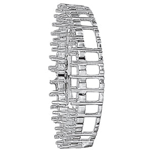 14K White Gold Diamond Circle Pendant