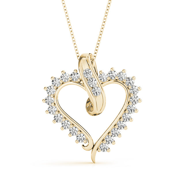 18K Yellow Gold Multi-Diamond Fashion Pendant