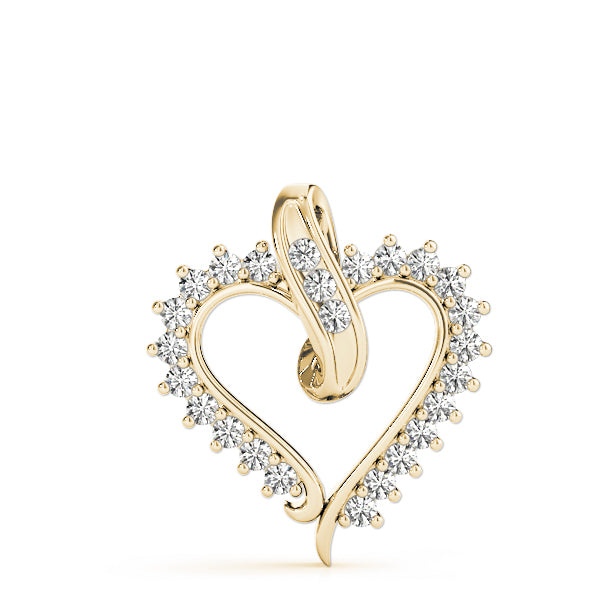 18K Yellow Gold Multi-Diamond Fashion Pendant