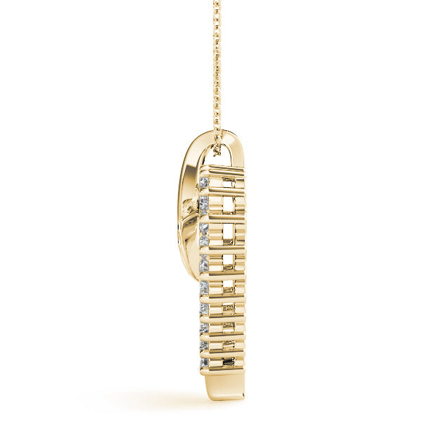 18K Yellow Gold Multi-Diamond Fashion Pendant