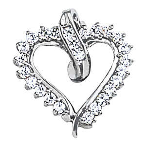 Platinum White Diamond Fashion Pendant Necklace