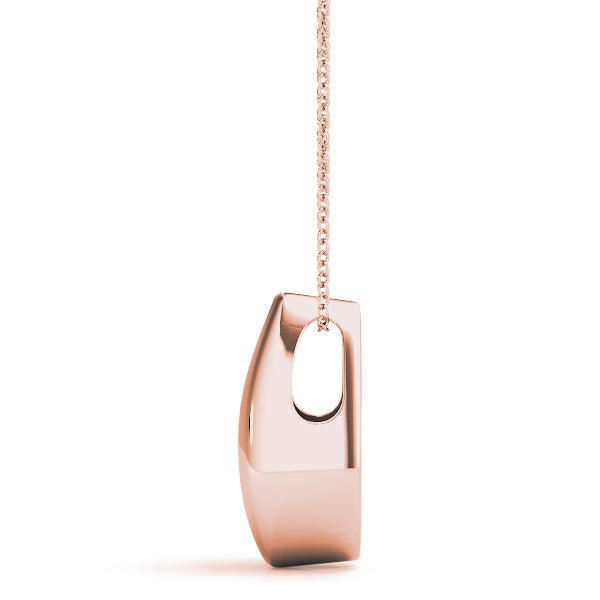 Rose Gold Lab Diamond 3-Stone Pendant 0.5 CTW