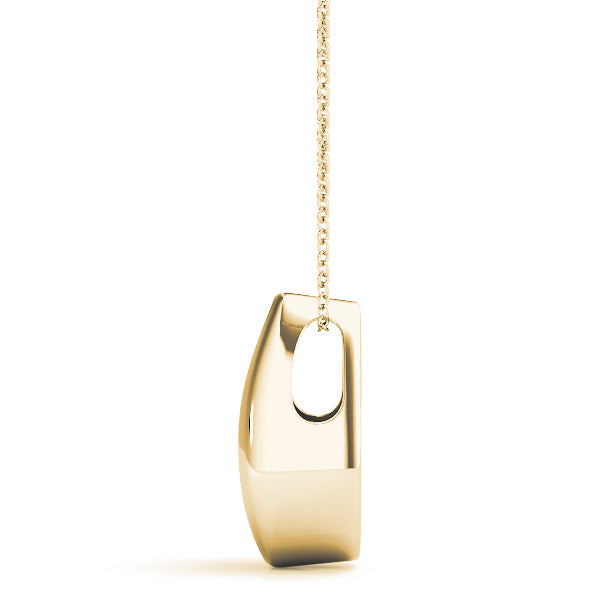 18K Yellow Gold 1 CT Diamond Three-Stone Pendant