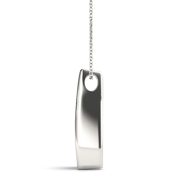 Platinum White 3-Stone Diamond Pendant
