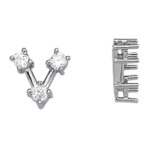 Platinum 1 CT Three Stone Diamond Pendant Necklace