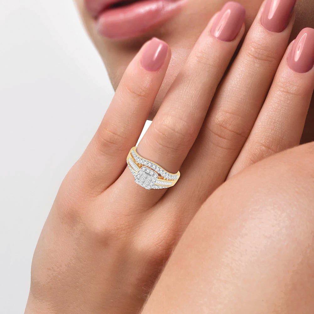14K  3.00CT PR/CT  Diamond BRIDAL   RING