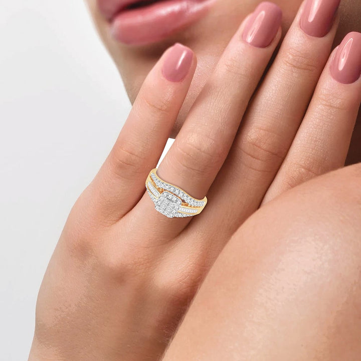 14K  0.50CT PR/CT  Diamond BRIDAL   RING