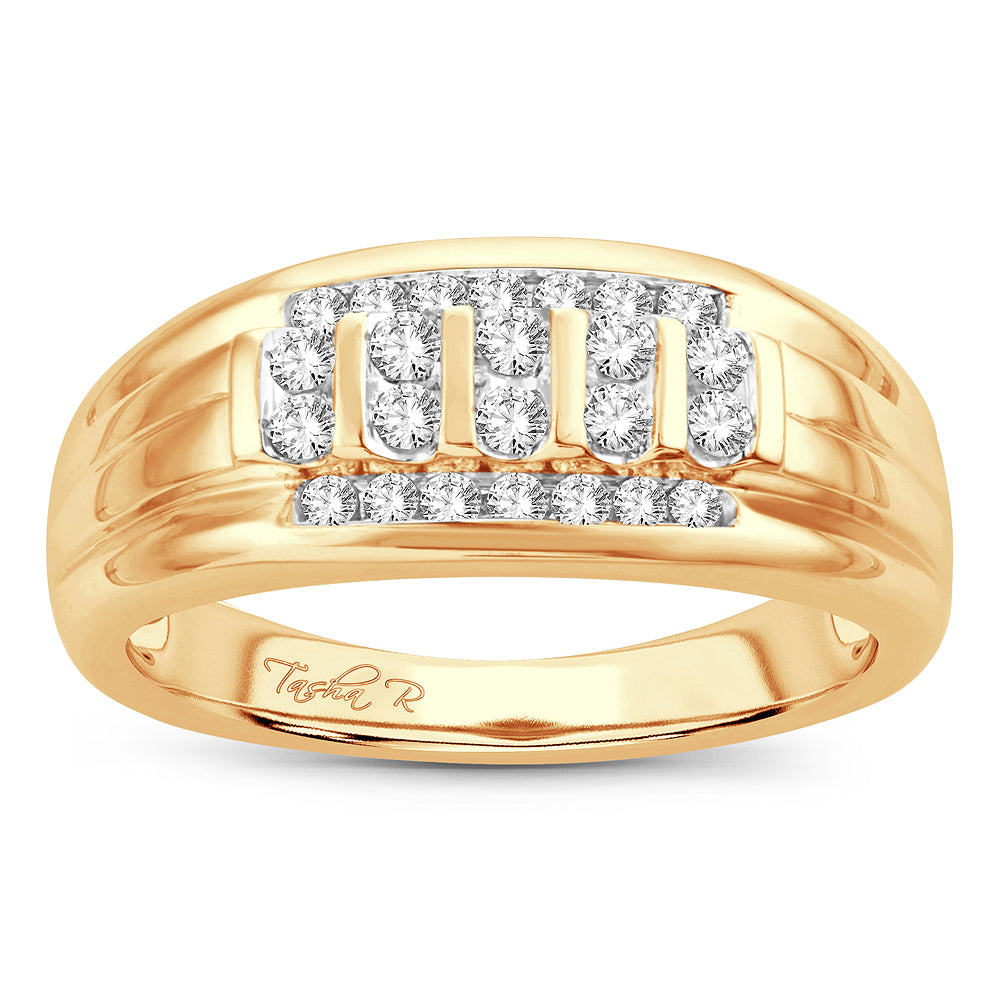 14K  0.50CT  Mens Band
