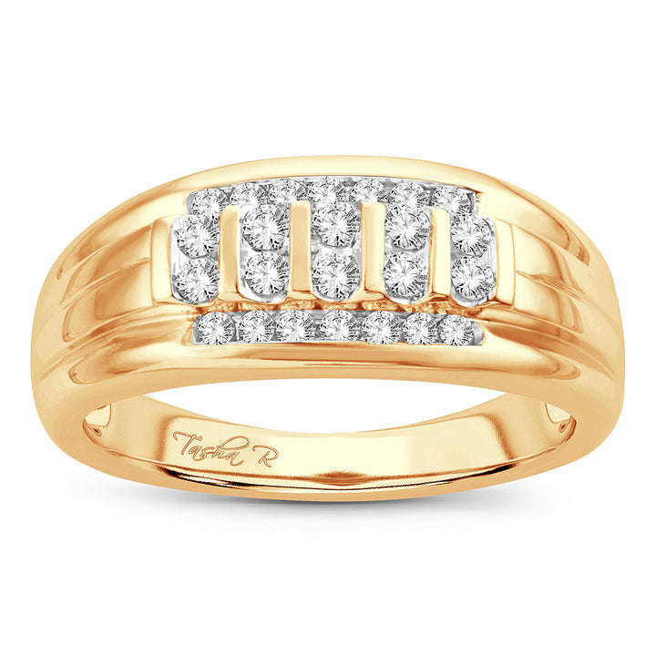 14K  0.50CT  Mens Band
