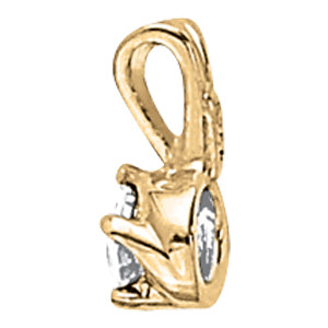 14K White Gold 0.33ct Lab Diamond Pendant