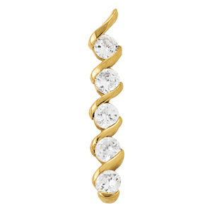 Platinum 1ctw Round Diamond Fashion Pendant