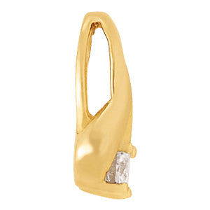 14K White Gold 0.33 CT Lab Diamond Pendant