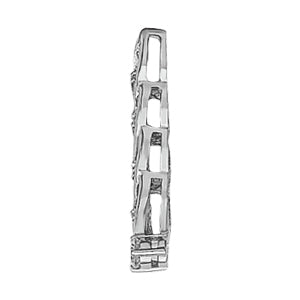14K White Gold Diamond Journey Pendant