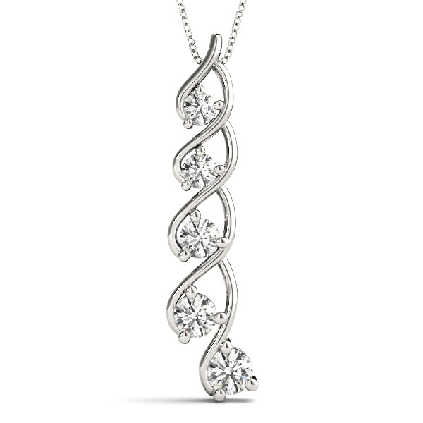 Platinum Diamond Journey Pendant