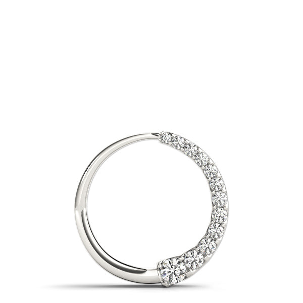 14K White Gold 1 CT Diamond Journey Pendant