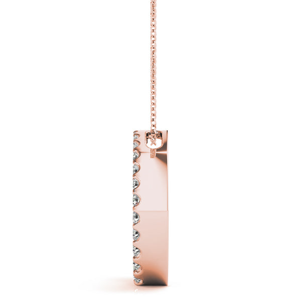 18K Rose Gold Diamond Journey Pendant