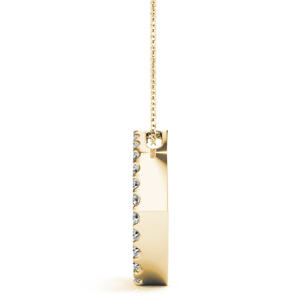 18K Yellow Gold Diamond Journey Pendant