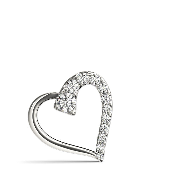 14K White Gold 1 CT Diamond Fashion Pendant