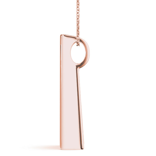 14K Rose Gold Lab Diamond Journey Pendant