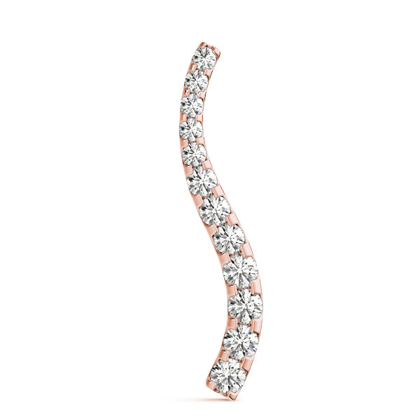 14K Rose Gold Diamond Journey Pendant