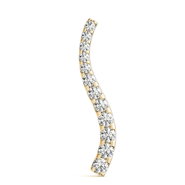 14K Yellow Gold Diamond Journey Pendant