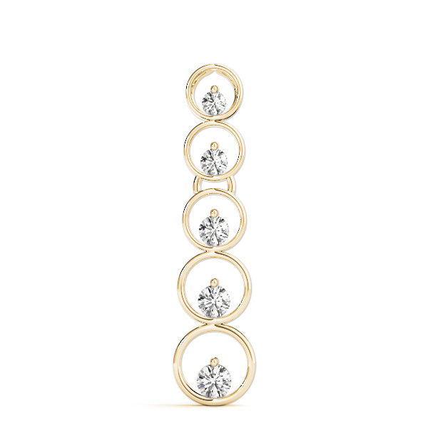 18K Yellow Gold 1 ct Diamond Journey Pendant