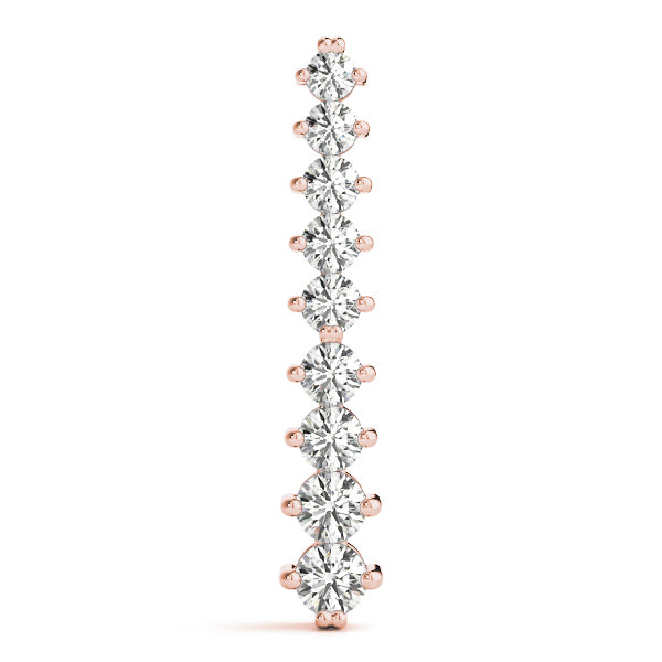 18K Rose Gold Lab Diamond Journey Pendant