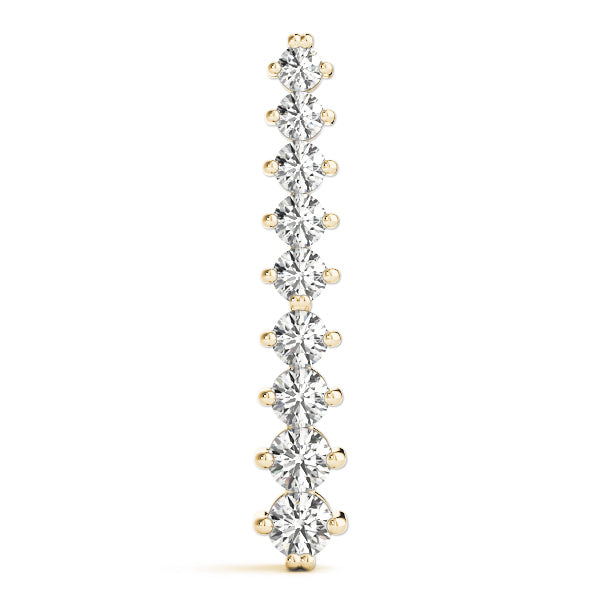 14K Yellow Gold Lab Diamond Journey Pendant
