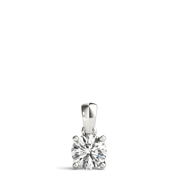 1 Carat Lab Diamond White Gold Solitaire Pendant