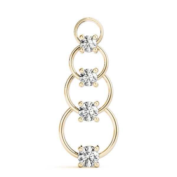 18K Yellow Gold Diamond Journey Pendant