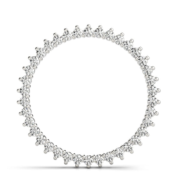 White Platinum 33-Diamond Circle Pendant