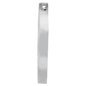 18K White Gold Diamond Circle Pendant