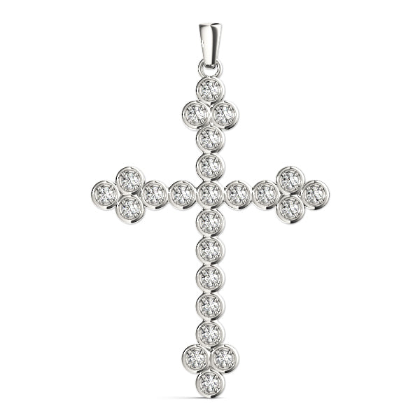 18K White Gold Diamond Fashion Pendant