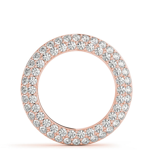 Rose Gold Lab Diamond Circle Pendant