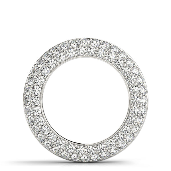 Platinum Diamond Circle Pendant
