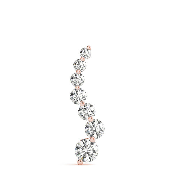 18K Rose Gold Diamond Journey Pendant