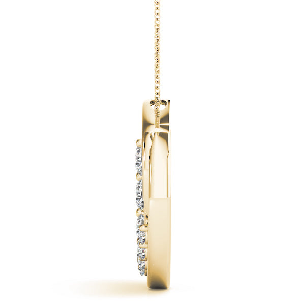 18K Yellow Gold Diamond Journey Pendant