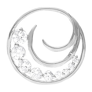14K White Gold 1 CT Diamond Journey Pendant
