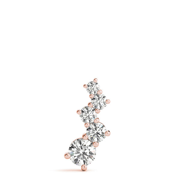 18K Rose Gold Lab Diamond Journey Pendant
