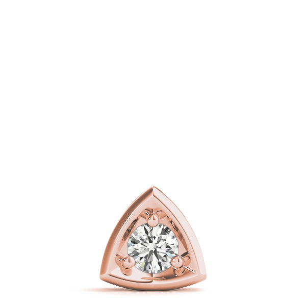 1 Carat Lab Diamond Rose Gold Solitaire Pendant
