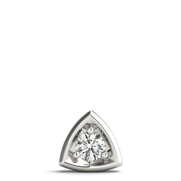 1 CT Lab Diamond White Platinum Pendant